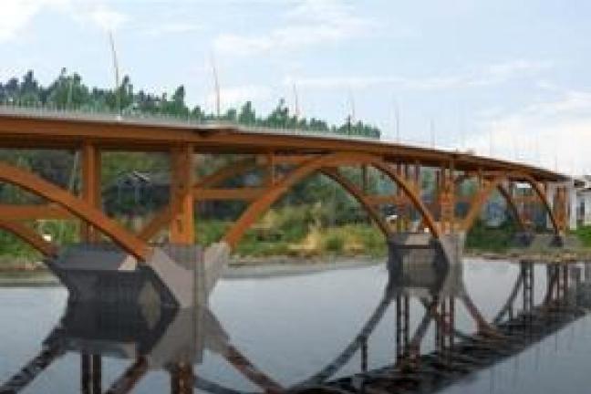 Digital rendering of new Sellwood Bridge