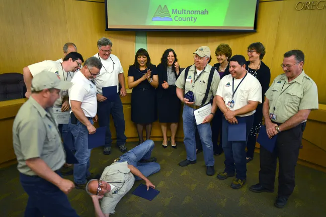 Multnomah County's carpenter and locksmith teams
