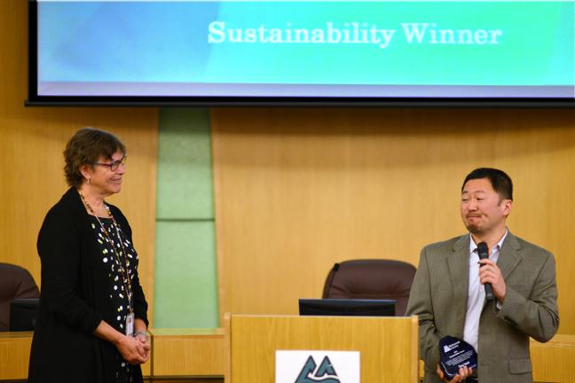 The Department of Community Services' Roy Iwai was also a Sustainability Award winner.