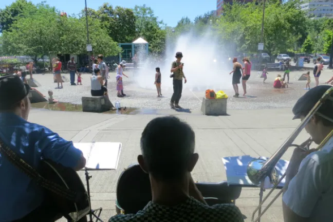 Escena de verano en el condado de Multnoma
