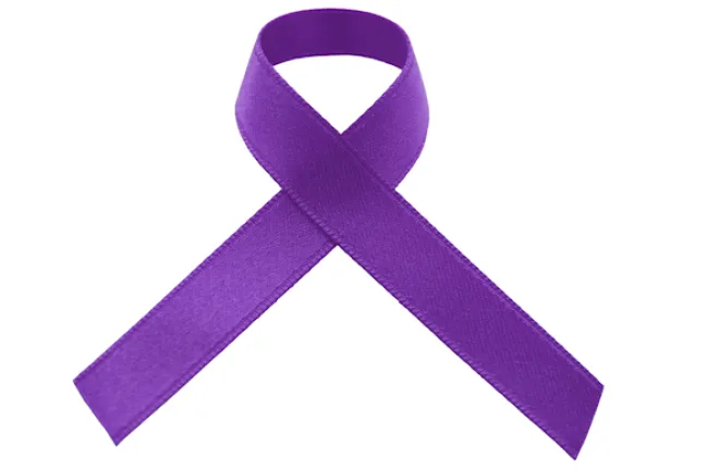 purple ribbon symbol for domestic violence awareness