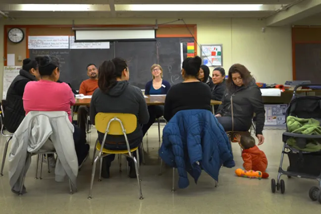 Through the OYE class series parents learn to talk to their children about sexual health