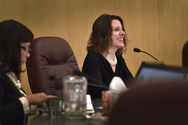 Chair Kafoury at Thursday's board meeting