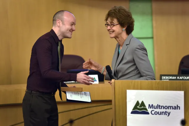 Reid Craig of the Rockwood branch of the Multnomah County Library
