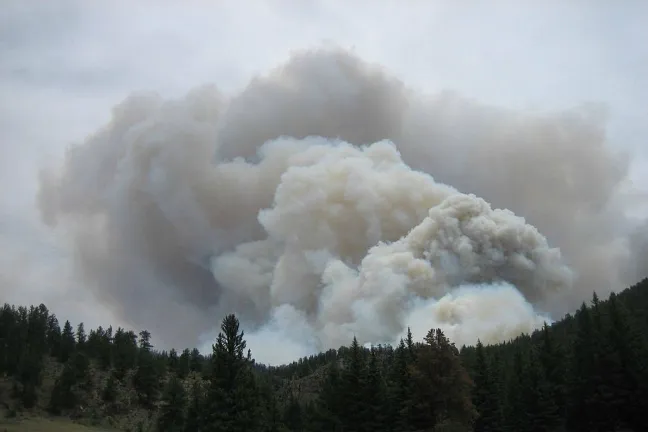 Smoky air could harm health.