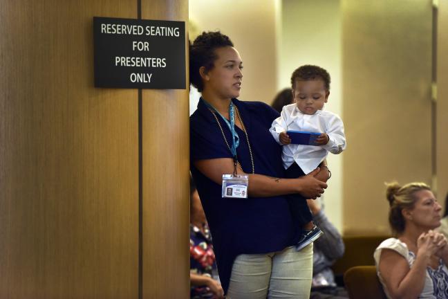 WIC employee Graye Bentley with her son Hugh.