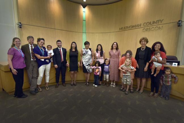 Breastfeeding Awareness Month group photo