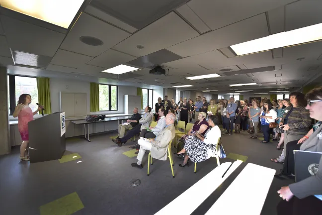 Chair Kafoury speaks at the grand opening of Bud Clark Clinic on Wednesday.