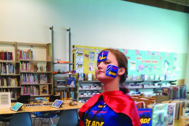 A teen superhero uses her powers for good at a local library