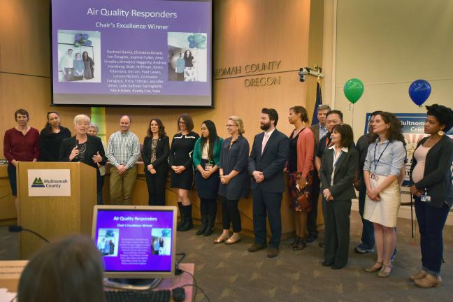 The Air Quality Responders team won the Chair's Excellence Award.