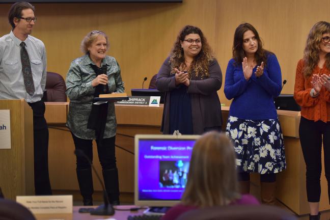 The Health Department’s Forensic Diversion Program won the 2016 Outstanding Team Achievement Award.