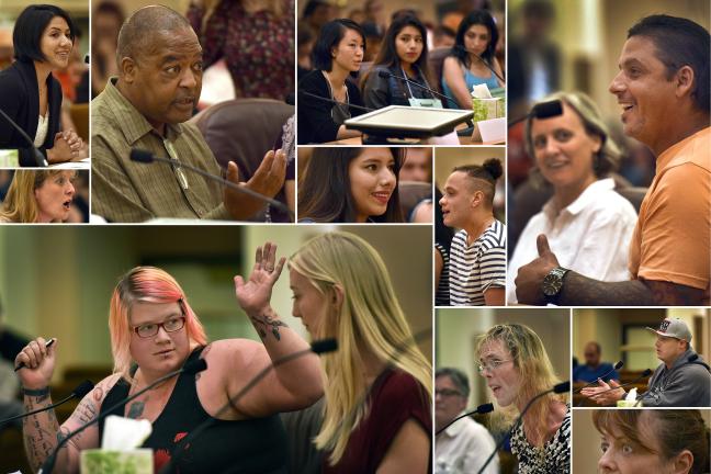 More than 50 people testified at Wednesday night's public budget hearing