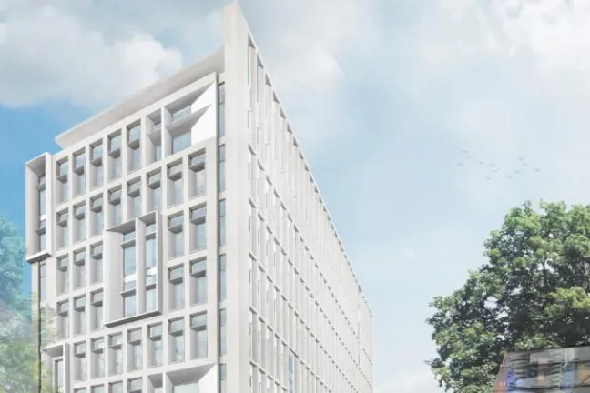 Artist rendering for Health Department Headquarters from April 2016 board briefing