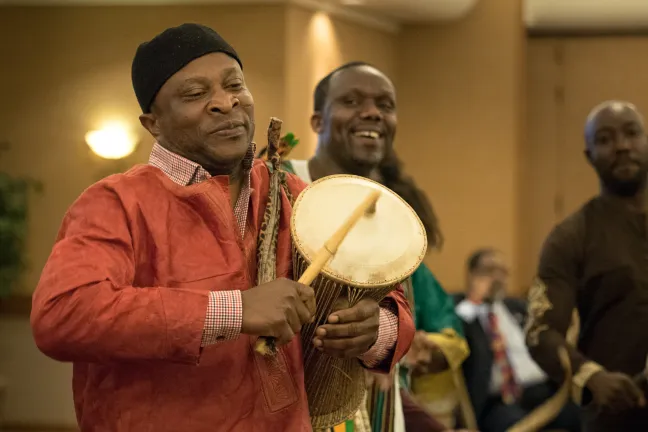 African Drum Troupe performs at Black Men and Boys Healing Summit