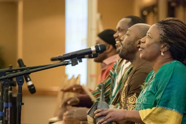 African Drum Troupe performs at Black Men and Boys Healing Summit