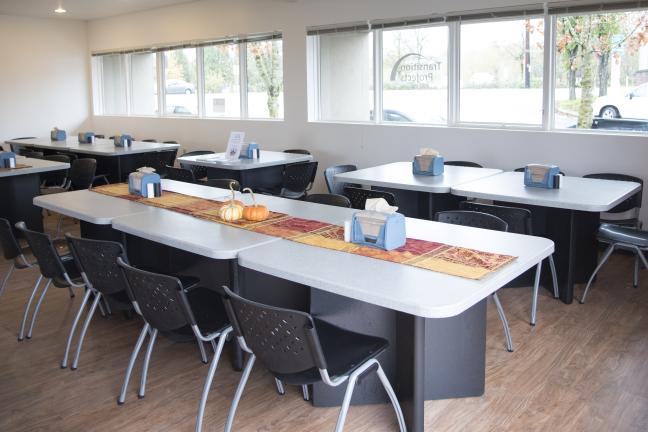 New eating area at the Willamette Center