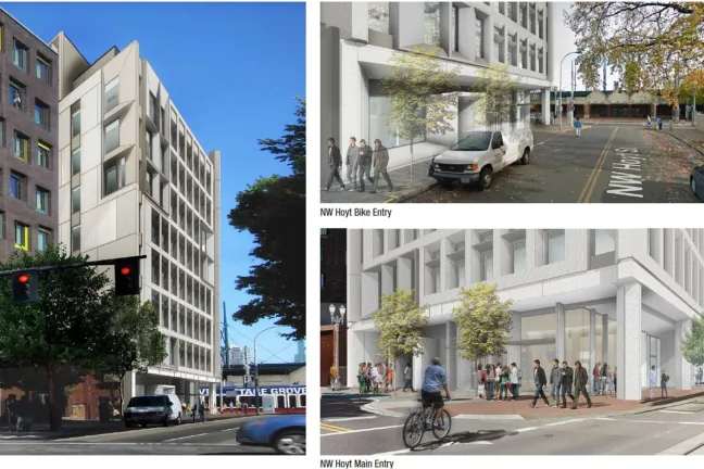 Streetview of HDHQ from NW Hoyt and NW Sixth