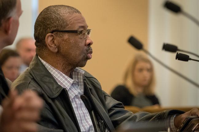 Dr. T. Allen Bethel speaks to the Board of County Commissioners the positive prospects of the LEAD program