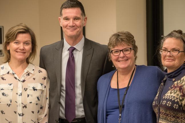 School-based health center team Alexandra Lowell, William Baney, Sonja Miller and Shelley Bedell.