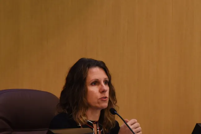 Chair Deborah Kafoury at a board meeting.