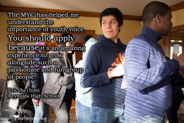 Eric shares why he applied to the MYC