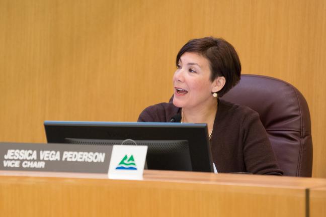 Multnomah County Commissioner Jessica Vega Pederson introduced the 100 percent renewable energy resolution on Thursday, June 1.