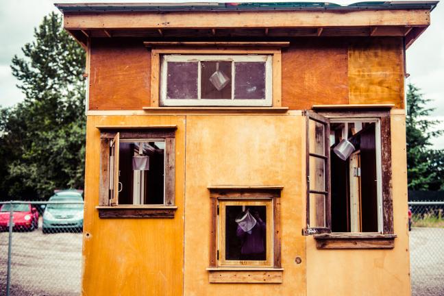 One of the pods at the Kenton Women's Village project. (Photo courtesy of Catholic Charities, 2017)