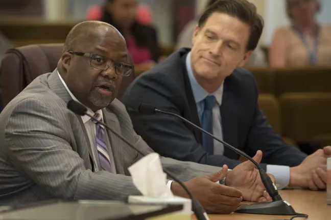 Anthony Jordan, addictions manager for the county, told about how he earned 26 years of sobriety.