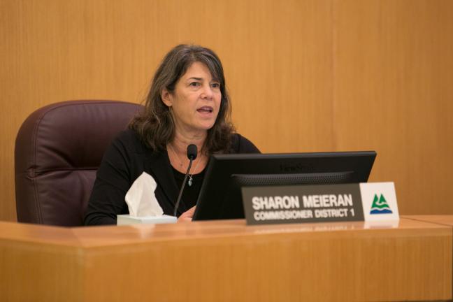 Commissioner Sharon Meieran commends progress, asks questions about services in jail.