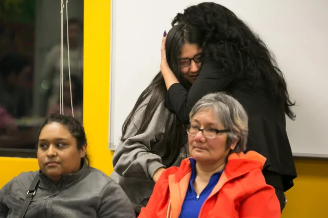 Community members were surrounded by supportive mentors and friends