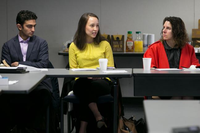 Young Nelson (middle) who serves on the research team for Everytown for Gun Safety, shared data on impacts of ERPO.