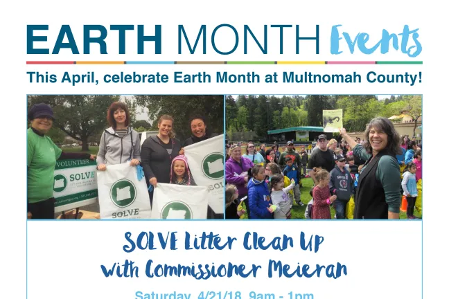 2018 Earth Month - 04.21.18 SOLVE Litter Clean Up with Commissioner Meieran