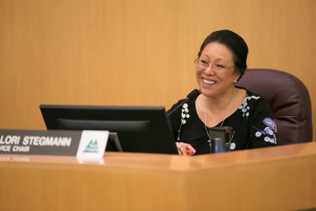 County Commissioner Lori Stegmann (pictured) co-sponsored the resolution with Chair Kafoury.