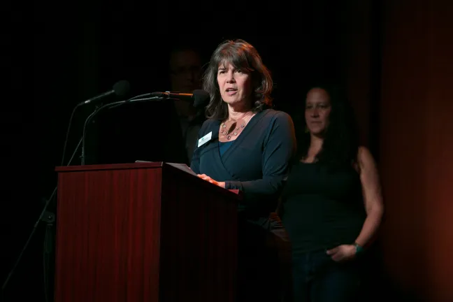 Commissioner Sharon Meieran speaks during the SPARC kickoff event March 19, 2018.