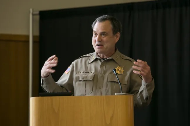Clackamas County Sheriff Craig Roberts opened the state's first jail-based treatment program
