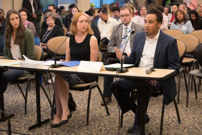 David Rogers of the ACLU of Oregon raised concerned about the county’s District Attorney budget