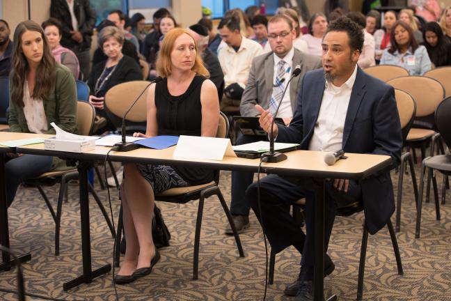 David Rogers of the ACLU of Oregon raised concerned about the county’s District Attorney budget