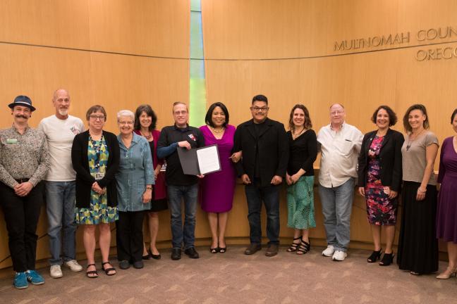 The Board of Commissioners proclaimed June 5-9 Long-Term Survivors Awareness Week