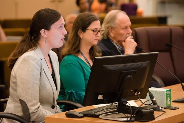 From left: Auditors Jennifer McGuirk, Nicole Dewees, and Multnomah County Auditor Steve March