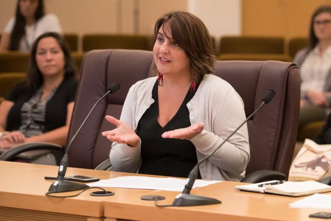 Kelly Gonzales, Ph.D., an assistant professor in the OHSU-PSU School of Public Health