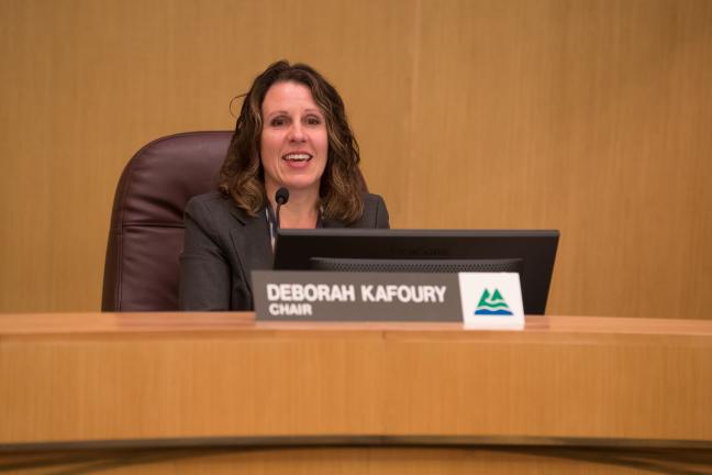 Chair Deborah Kafoury during the Sept. 13 board meeting.