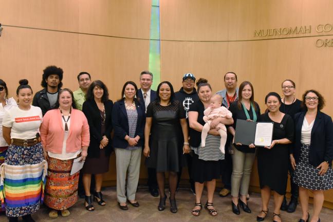 Multnomah County Board proclaims Nov. 8 Indigenous Peoples’ Day