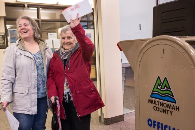 The Voting Center Express, in Gresham, is an additional service location that is open 15 days before each election.