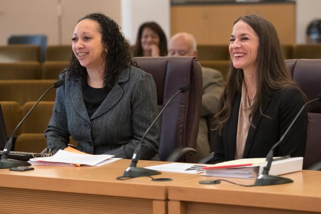 Public Health Director Rachael Banks, left, is also the local public health administrator