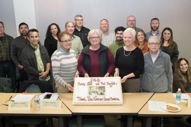 members of the food pod work group gathered Nov. 15 to celebrate months of hard work.