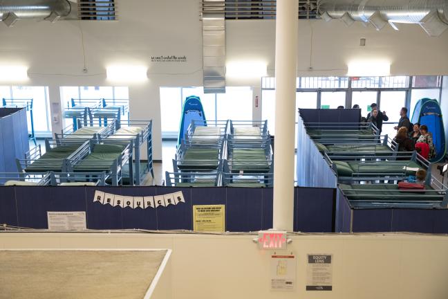 Inside the Walnut Park shelter on Nov. 19, 2018.