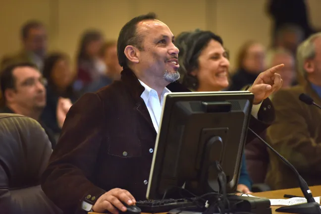 Alberto Moreno, then executive director of the Oregon Latino Health Coalition, testified in 2014.