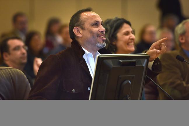 Alberto Moreno, then executive director of the Oregon Latino Health Coalition, testified in 2014.