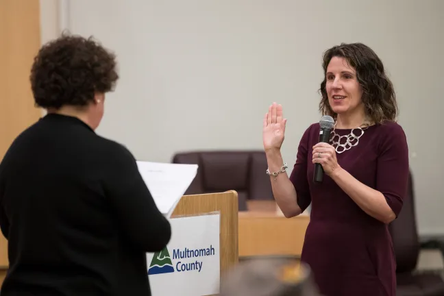 Chair Kafoury swearing in