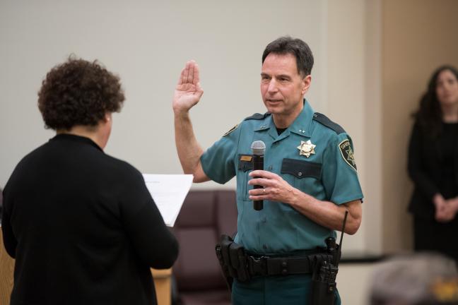 Sheriff Reese swearing in